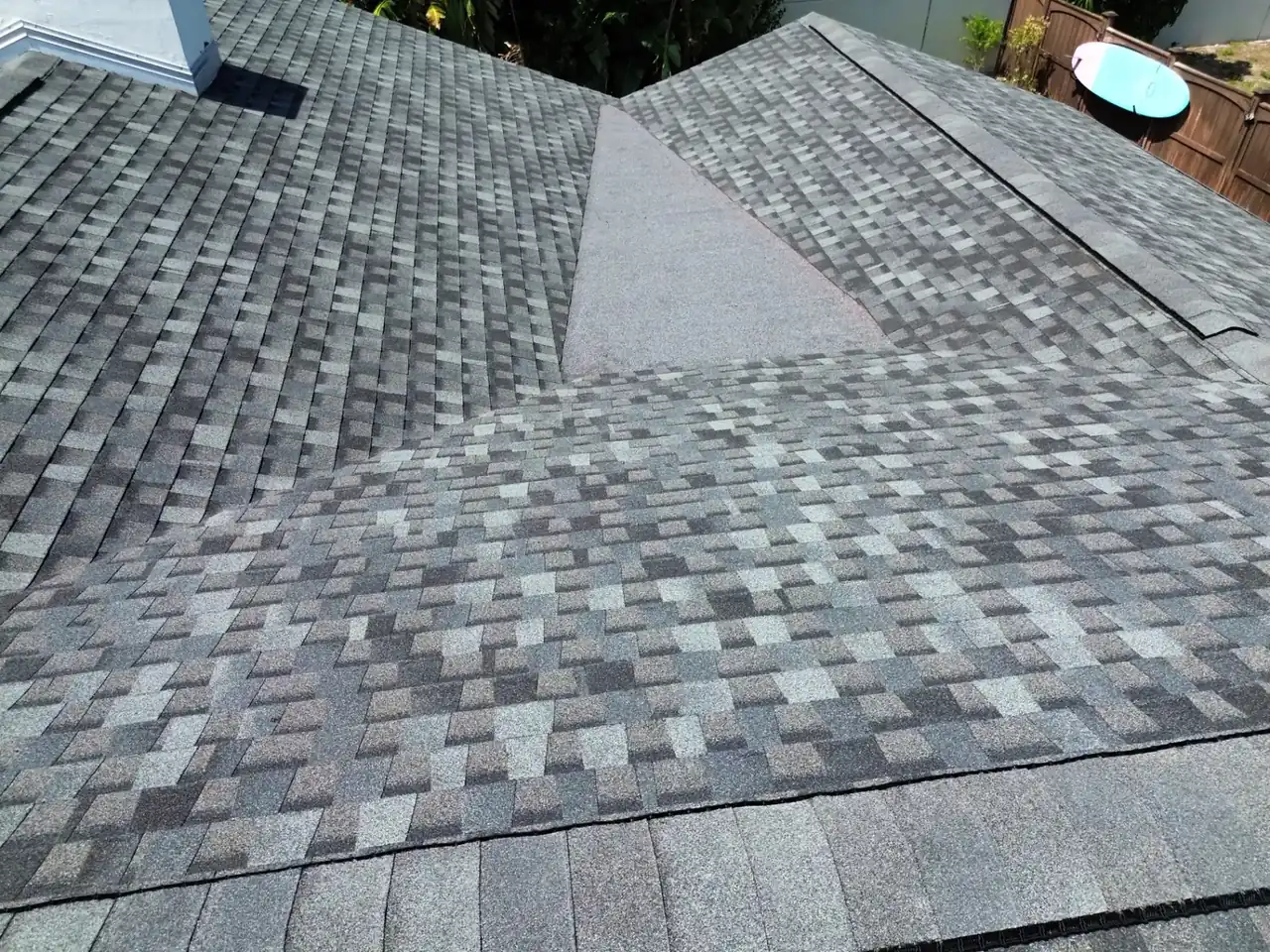 Architectural shingle roof