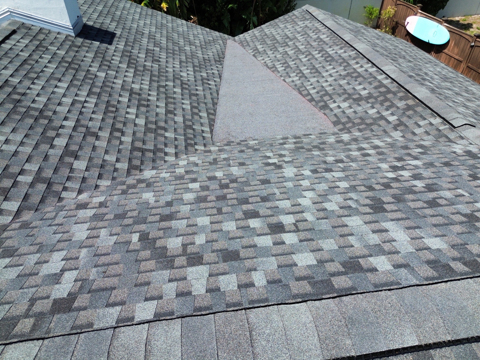 Architectural shingle roof