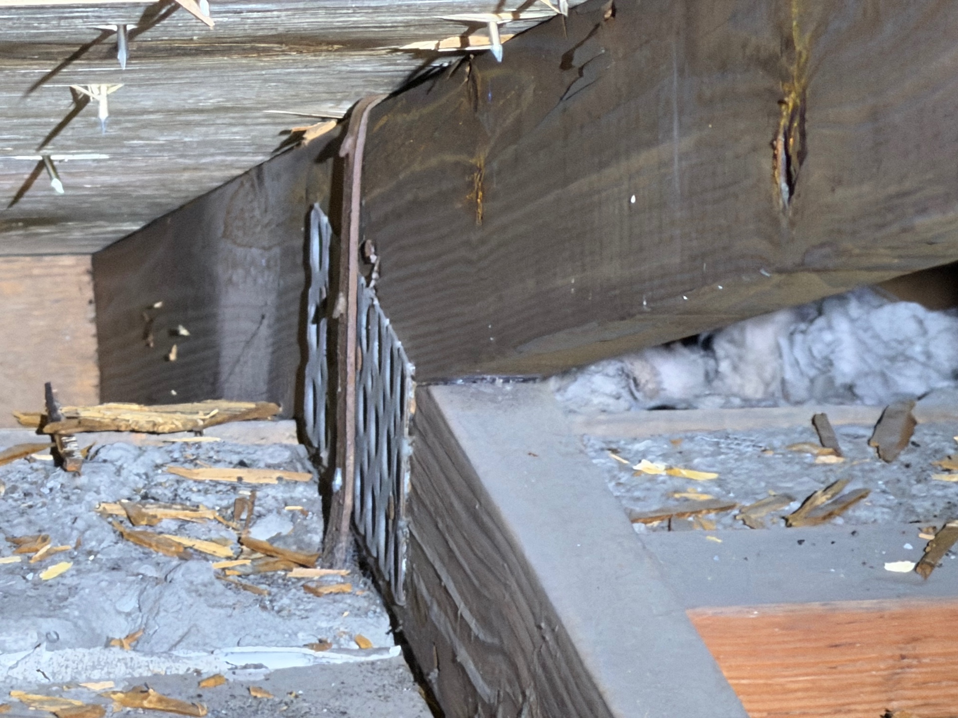 Hurricane third nail retrofit on roof truss in Pinellas County Florida home